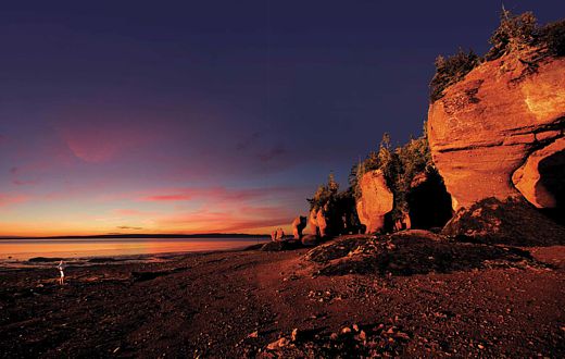Playa De La Marea Baja En La Bahía De Fundy Nuevo Brunswick - El