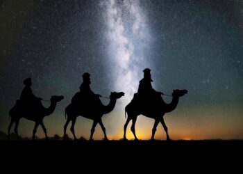 La llegada de los Reyes Magos