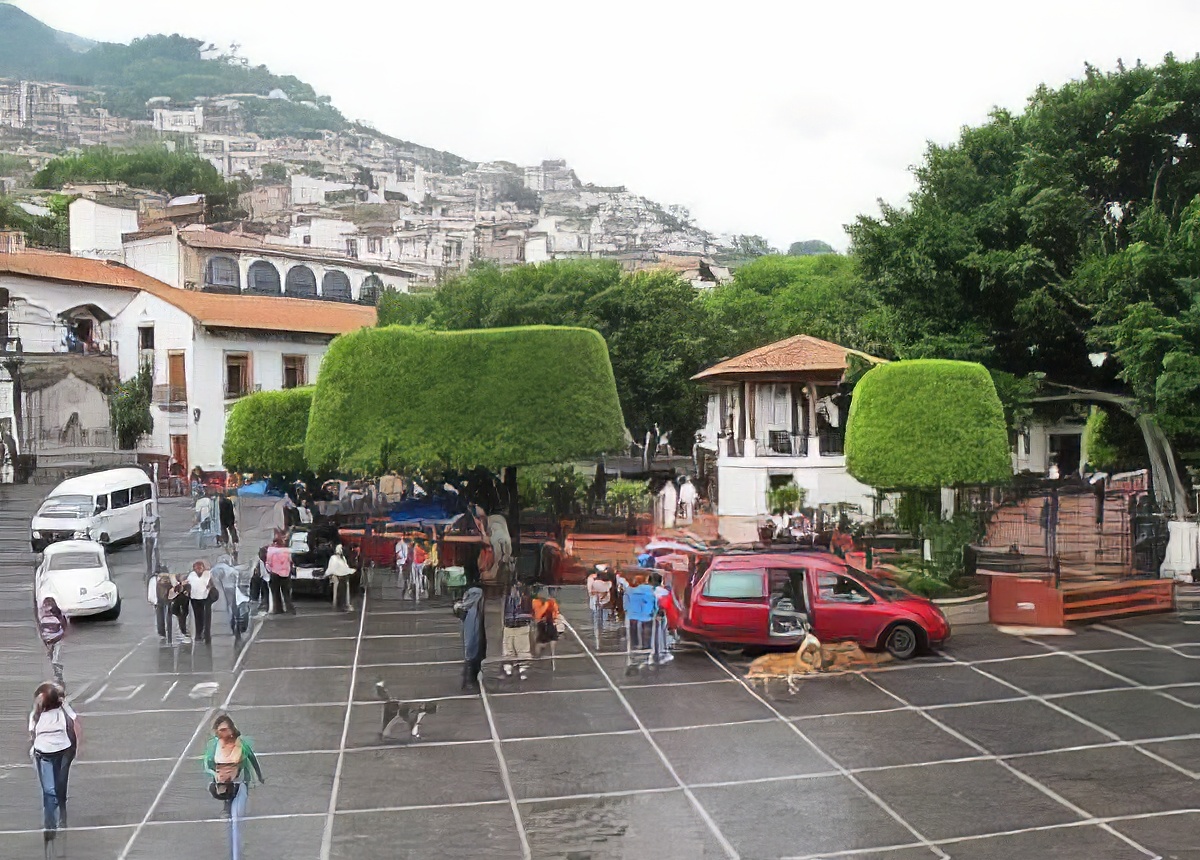 La Plaza Borda es la principal de Taxco