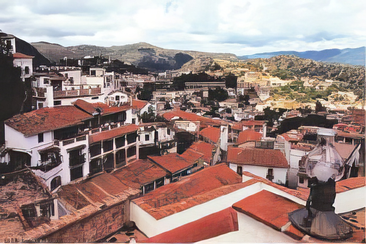 Taxco. Techados de teja