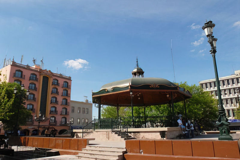 Kiosco en el Centro Histórico ded Reynosa