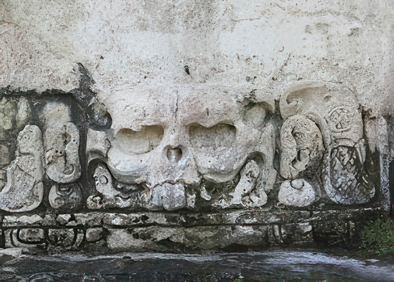 Detalle del Templo de la Calavera