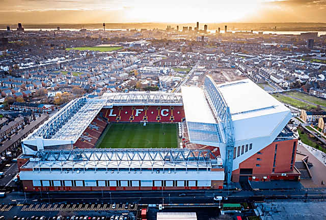 Anfield Road, estadio del equipo Liverpool