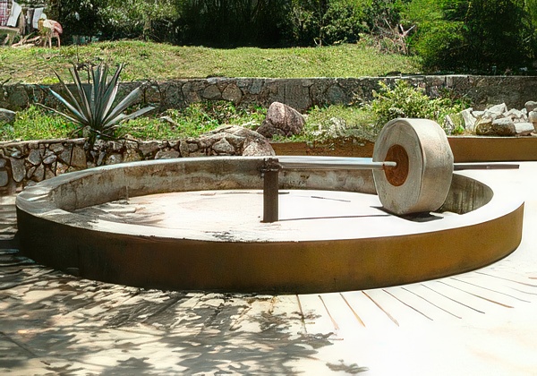 La Tohona, utilizada para la molienda tradicional